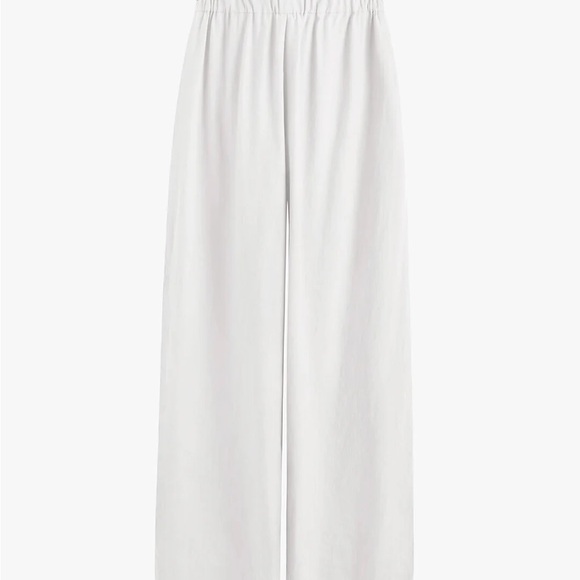 Cuyana Linen Wide Leg Pant in Ecru - Picture 1 of 5